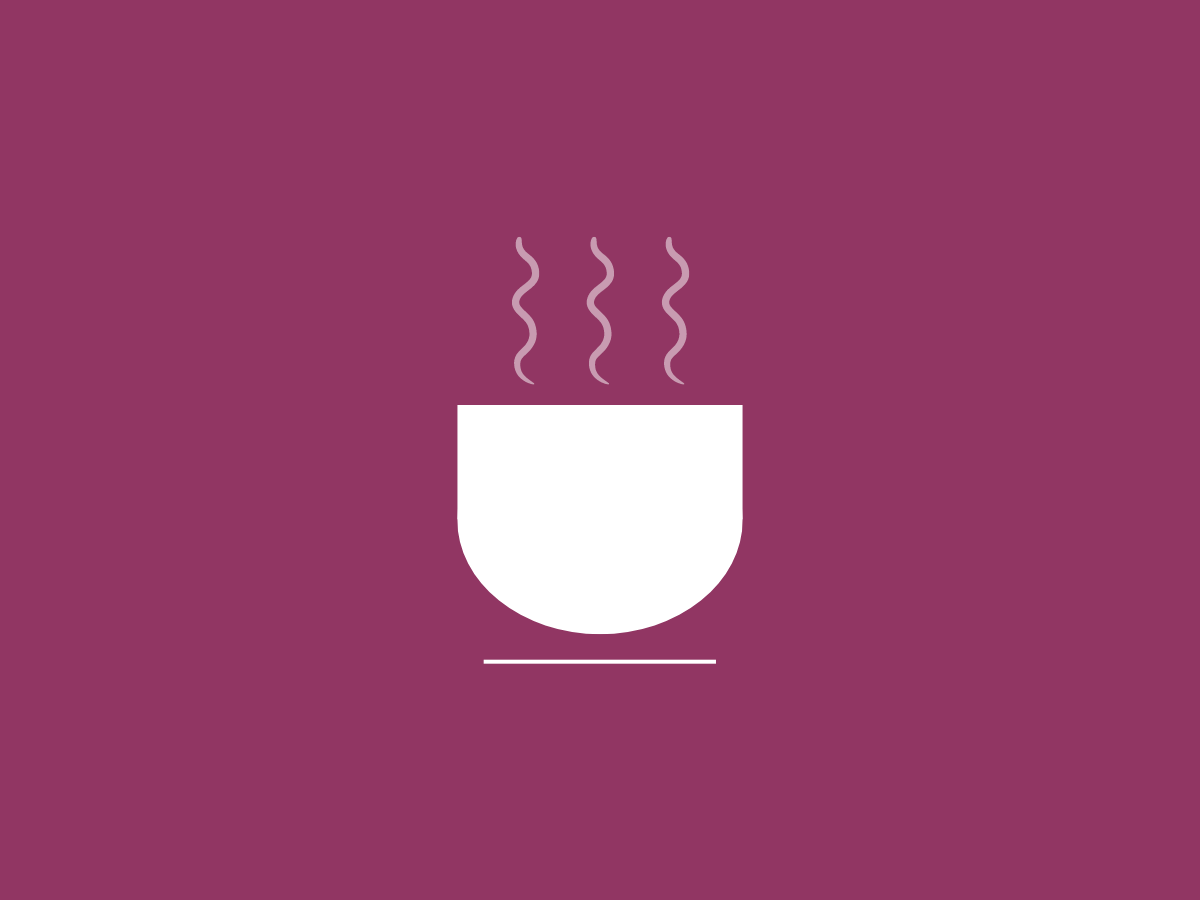 maroon background with a tea mug on it