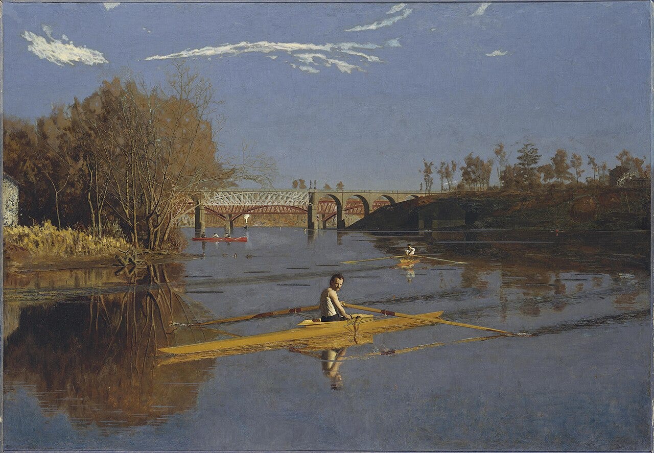 Max Schmitt in a Single Scull by Eakins Max Schmitt in a Single Scull by Eakins