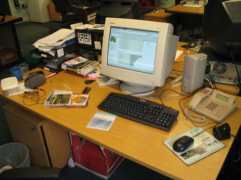 My desk (circa 2005)