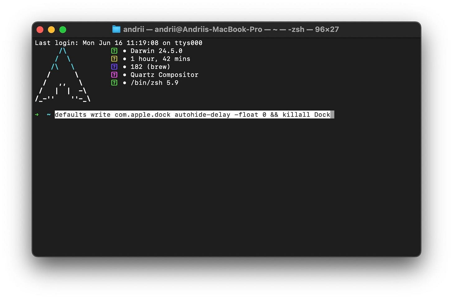 macos native terminal app