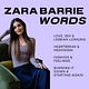 ZARA BARRIE WORDS 