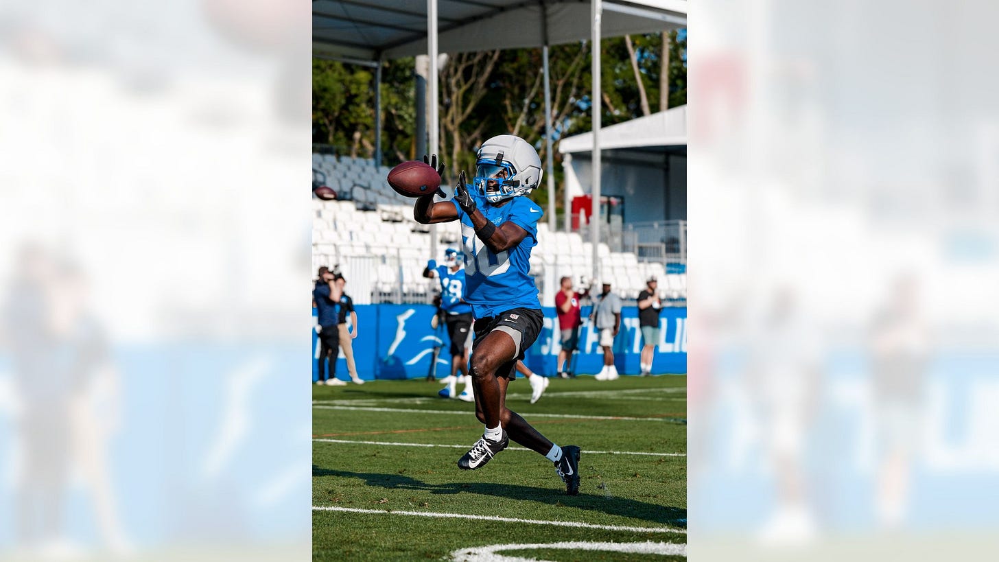 Lawrence Keys at 2026 Detroit Lions training camp Lawrence Keys at 2026 Detroit Lions training camp