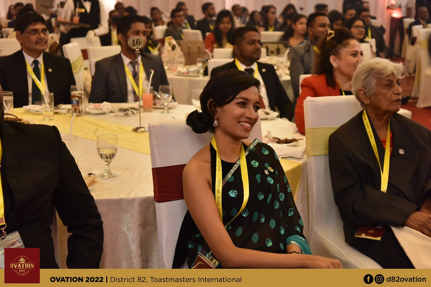 A young but talented toastmaster is enjoying the day 1 of the ovation A young but talented toastmaster is enjoying the day 1 of the ovation