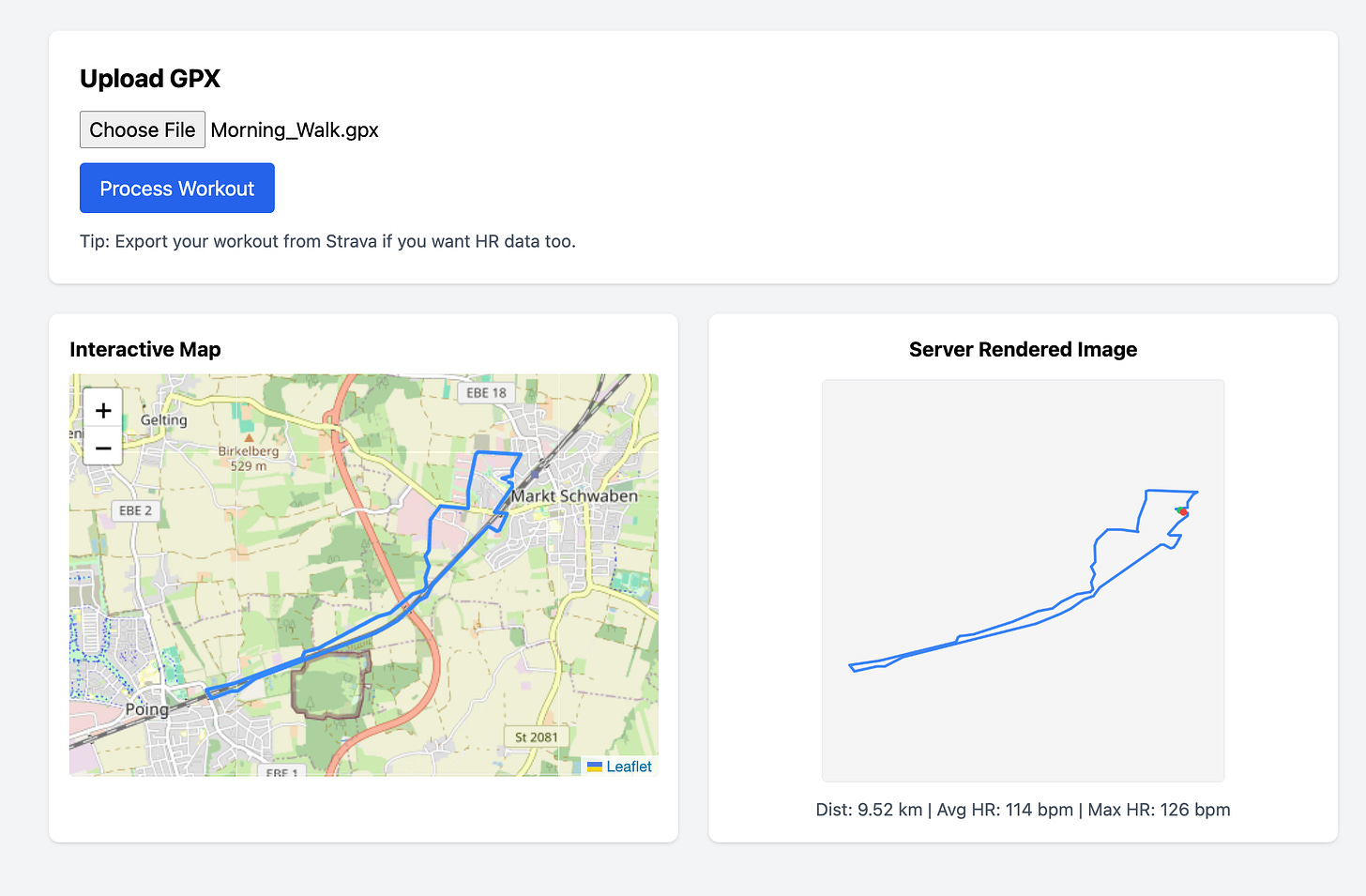 Screenshot of the example UI Screenshot of the example UI