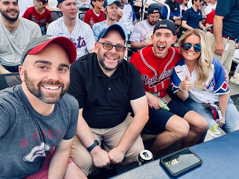 baseball, stadium, statue, signs, sky
