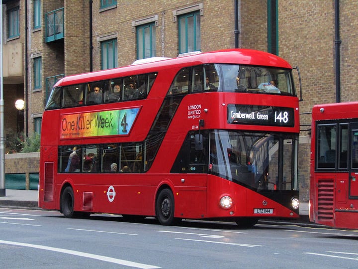 Photos of the New Routemaster and ADL Enviro400H City.