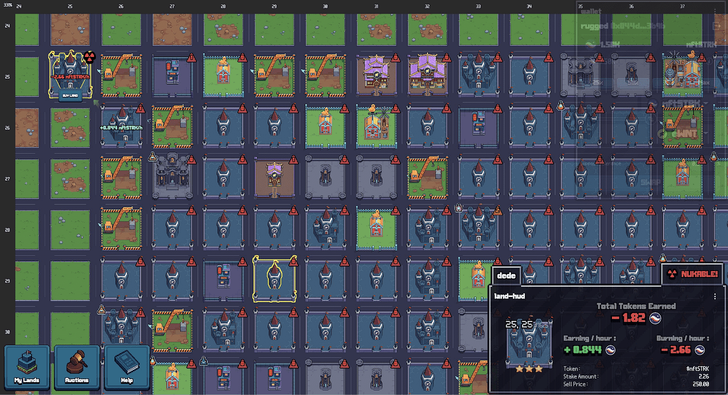 PonziLand (token-agnostic DeFi metagame)