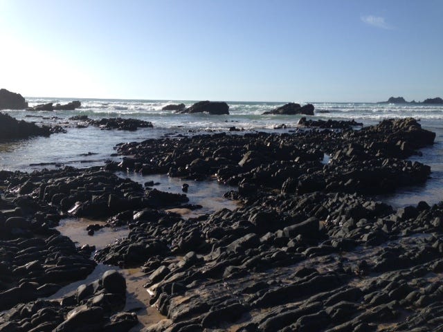 sea with rocks portugal