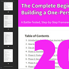 The Complete Beginner's Guide to Building a One-Person AI Startup