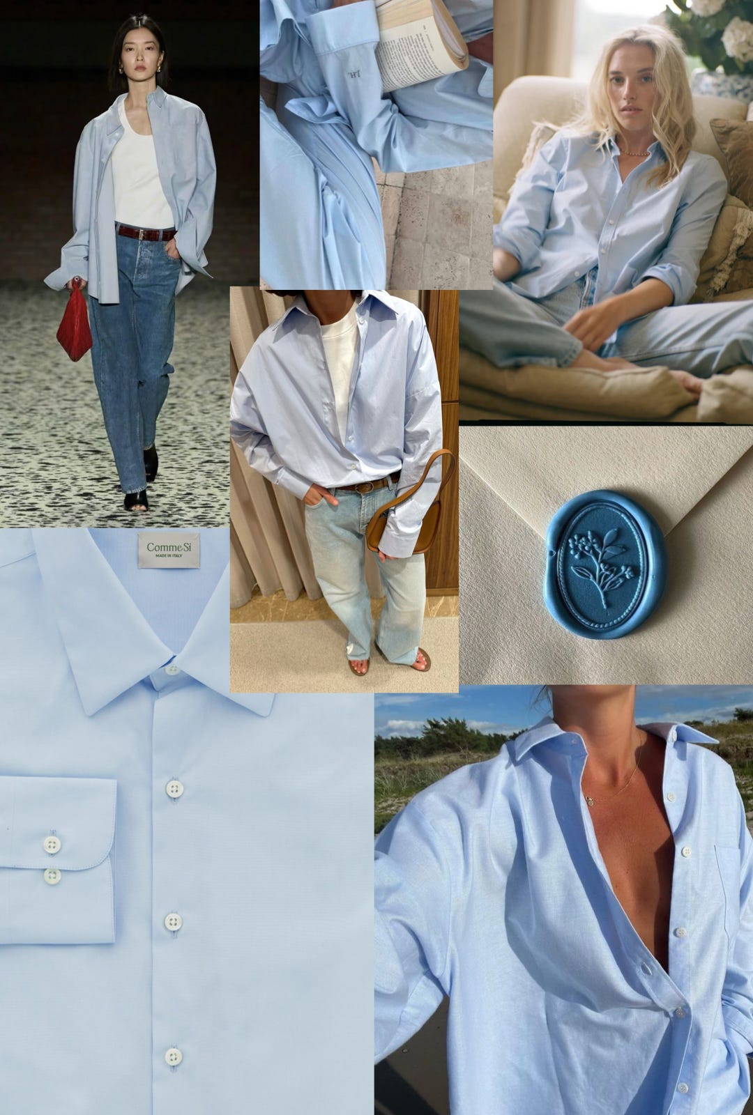 Blue shirt, always - by Antonia