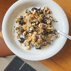 pig’s eye porridge aka wild rice and oat porridge