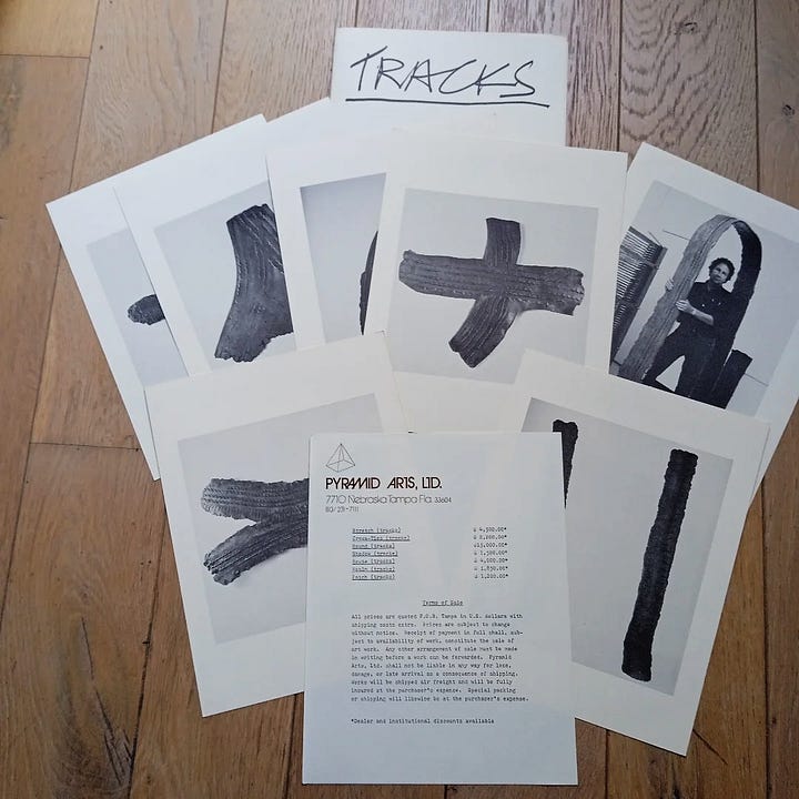 Robert Rauschenberg: Tracks, Pyramid Arts, Tampa, FL, 1976 [Librería El Astillero, Cantabria. Art: © Robert Rauschenberg Foundation, New York, NY]