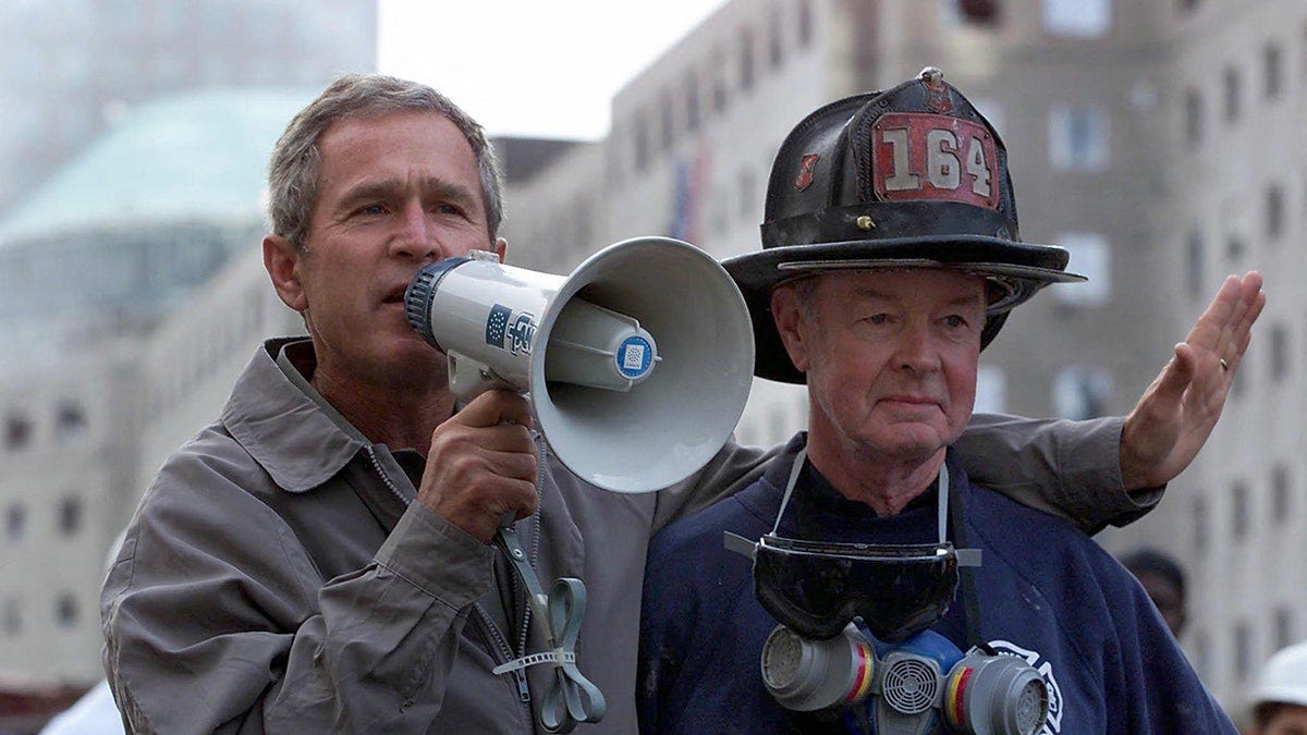 Legendary 9/11 firefighter Bob Beckwith who stood with President George ...