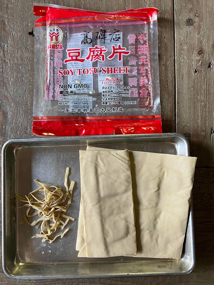 Fermented tofu and tofu sheets