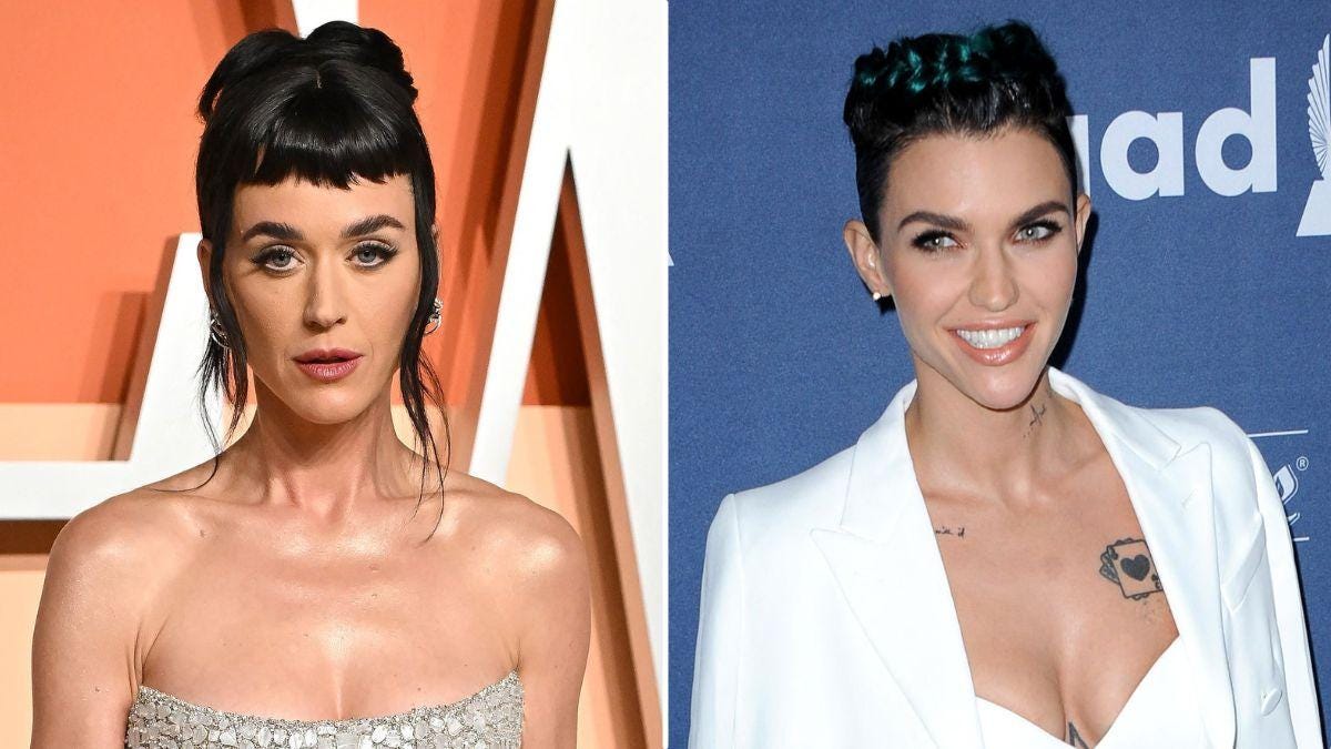 spliti image of Katy Perry and Ruby Rose spliti image of Katy Perry and Ruby Rose