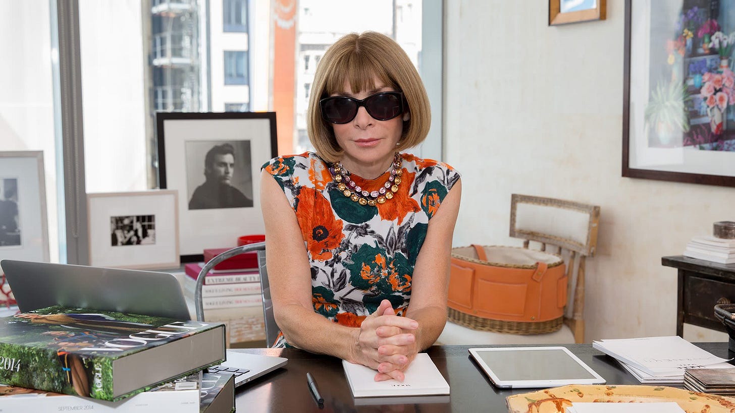 TAG revista on X: "🚨 | Após 37 anos, Anna Wintour está deixando o cargo de  editora-chefe da Vogue EUA. Ela vai continuar nos cargos de chefe global de  conteúdo da Vogue e