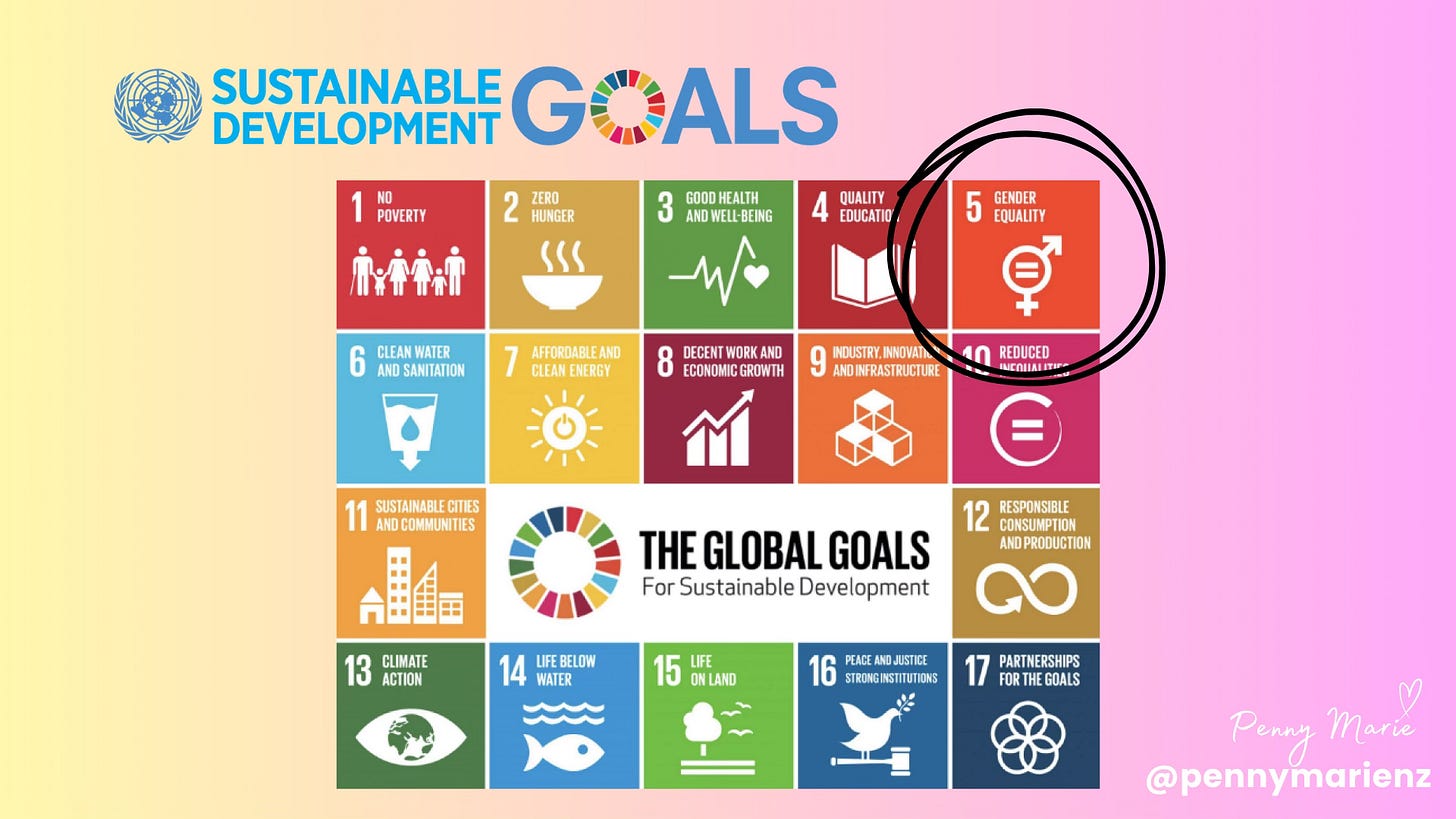 United Nations Sustainable Development Goals: Goal 5: Gender Equality. United Nations Sustainable Development Goals: Goal 5: Gender Equality.