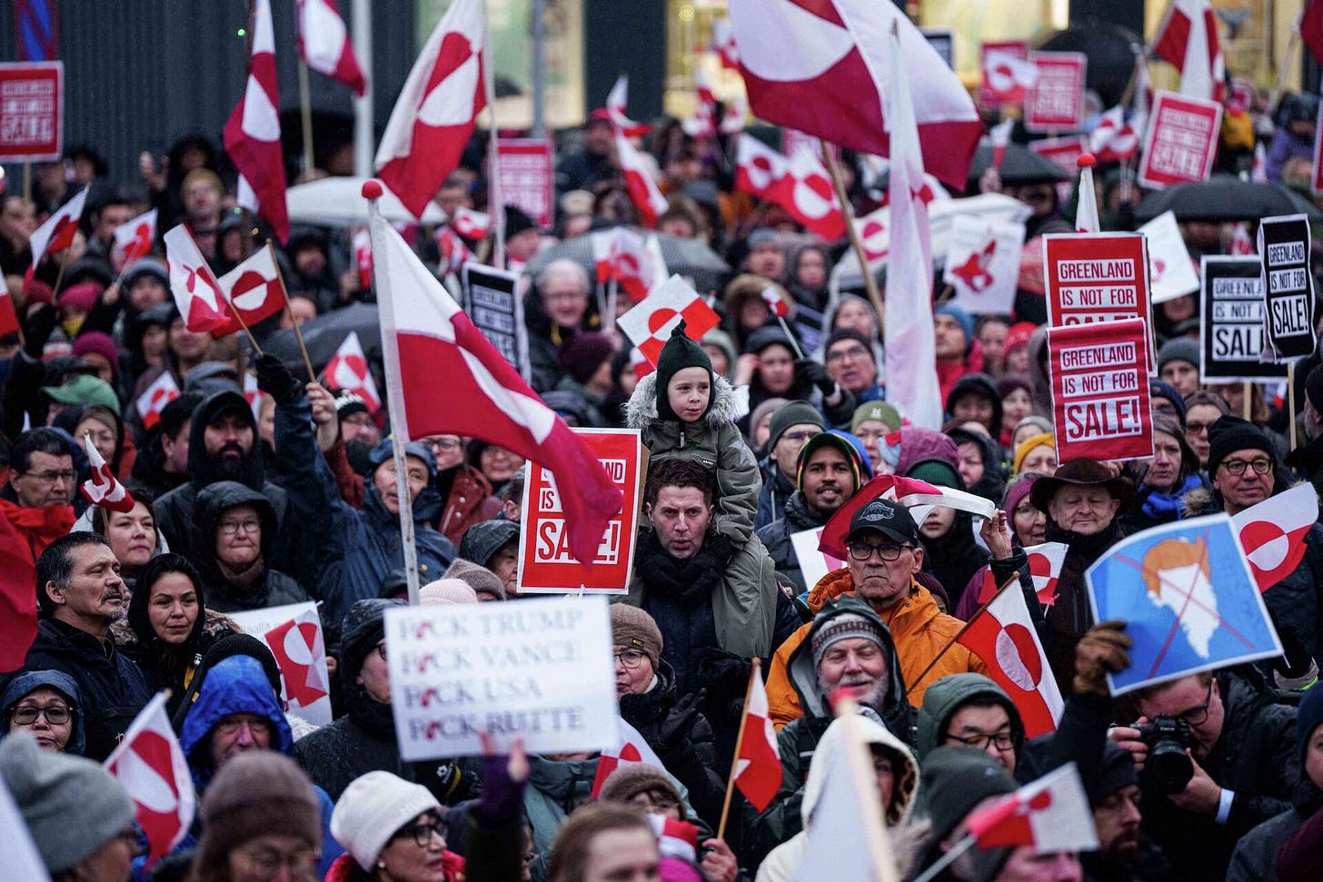 Thousands march in Greenland to support Arctic island in the face of  Trump's threats to take it over