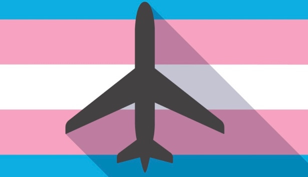 A black airplane on a flag

Description automatically generated