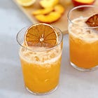 Golden Glow Nectarine Fizz Mocktail