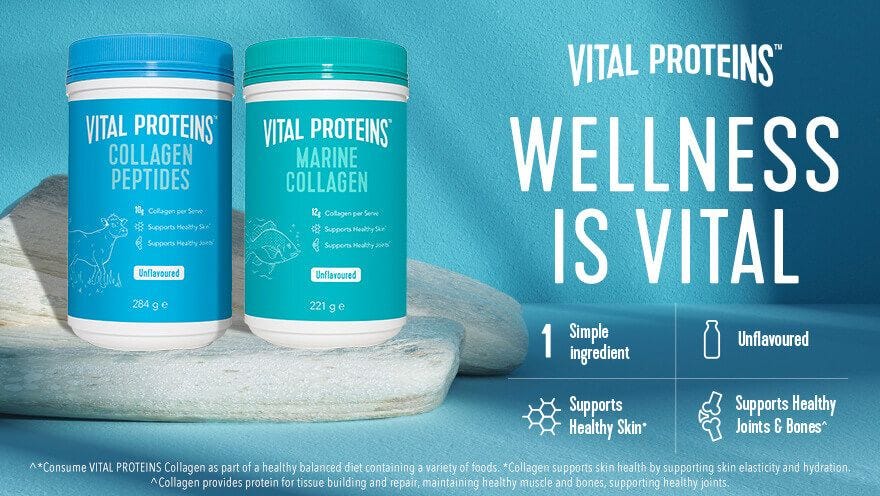 Buy Vital Proteins Collagen Peptides Powder Unflavoured 284g online at ...