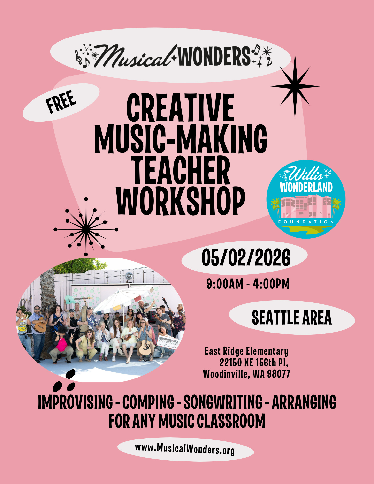Preview image for Seattle Area Creative Music Making-Workshop