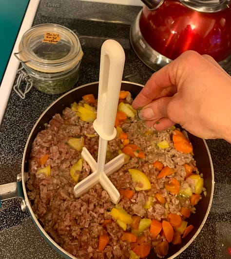 When you don't know what to say, cook! We all juggle many hats.