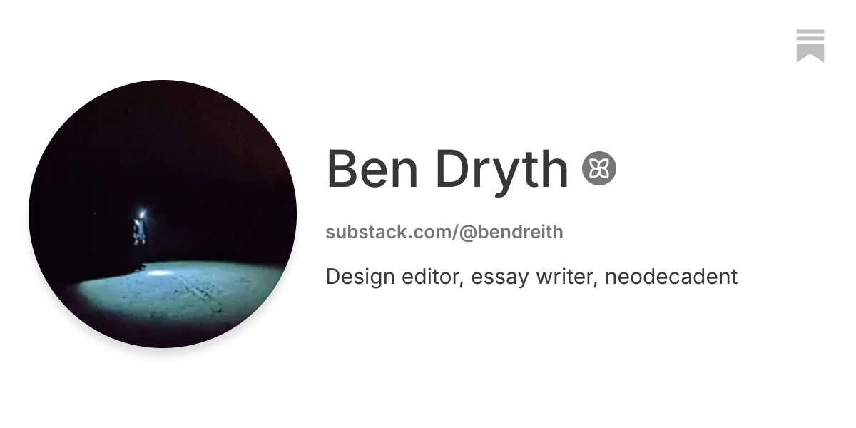 Ben Dryth | Substack