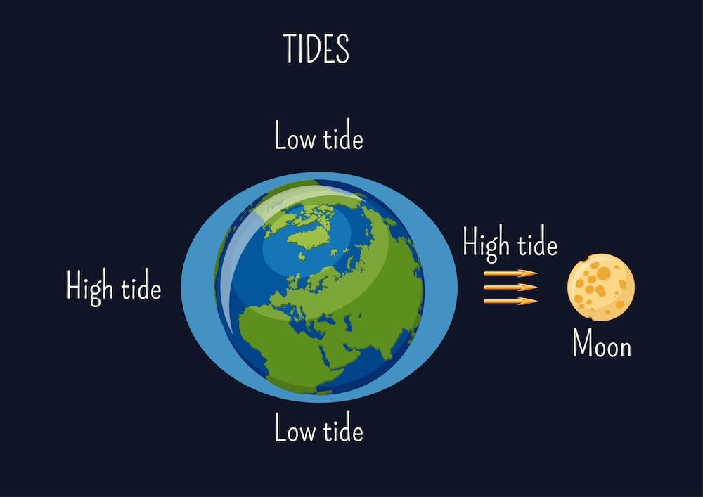 Curious Kids: How does the Moon, being so far away, affect the tides on  Earth?