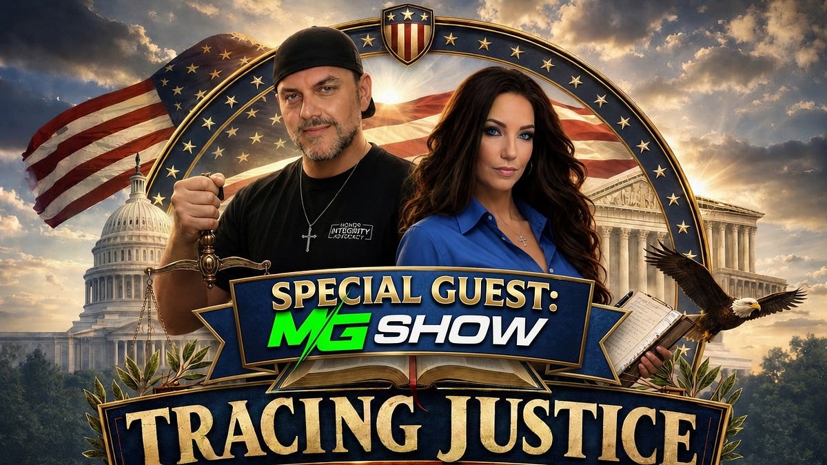 Tonight - Tracing Justice - Special Guests MGShow! 8pm EST