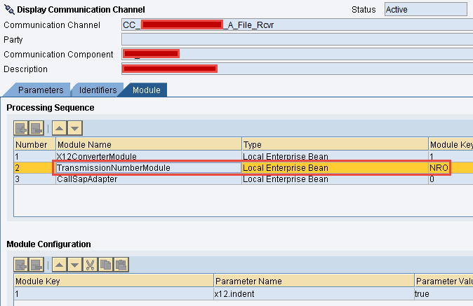 Configure Receiver Communication Channel with 'TransmissionNumberModule' Configure Receiver Communication Channel with 'TransmissionNumberModule'
