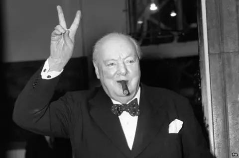 Winston Churchill's inspiring wartime speeches in Parliament