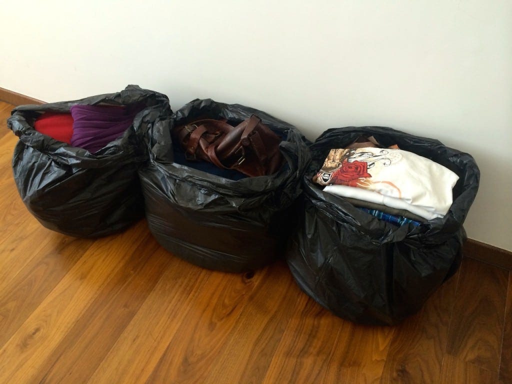 Ready for collection after a big clear out Ready for collection after a big clear out