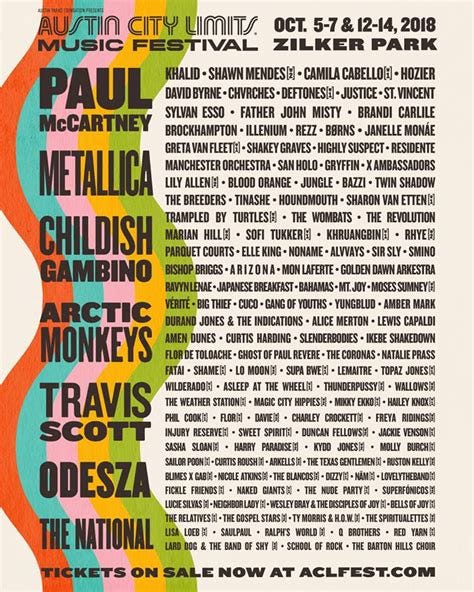 Paul mccartney at austin city limits 2018 the music does not belong to me at all. Paul McCartney, Metallica, The National top Austin City ...