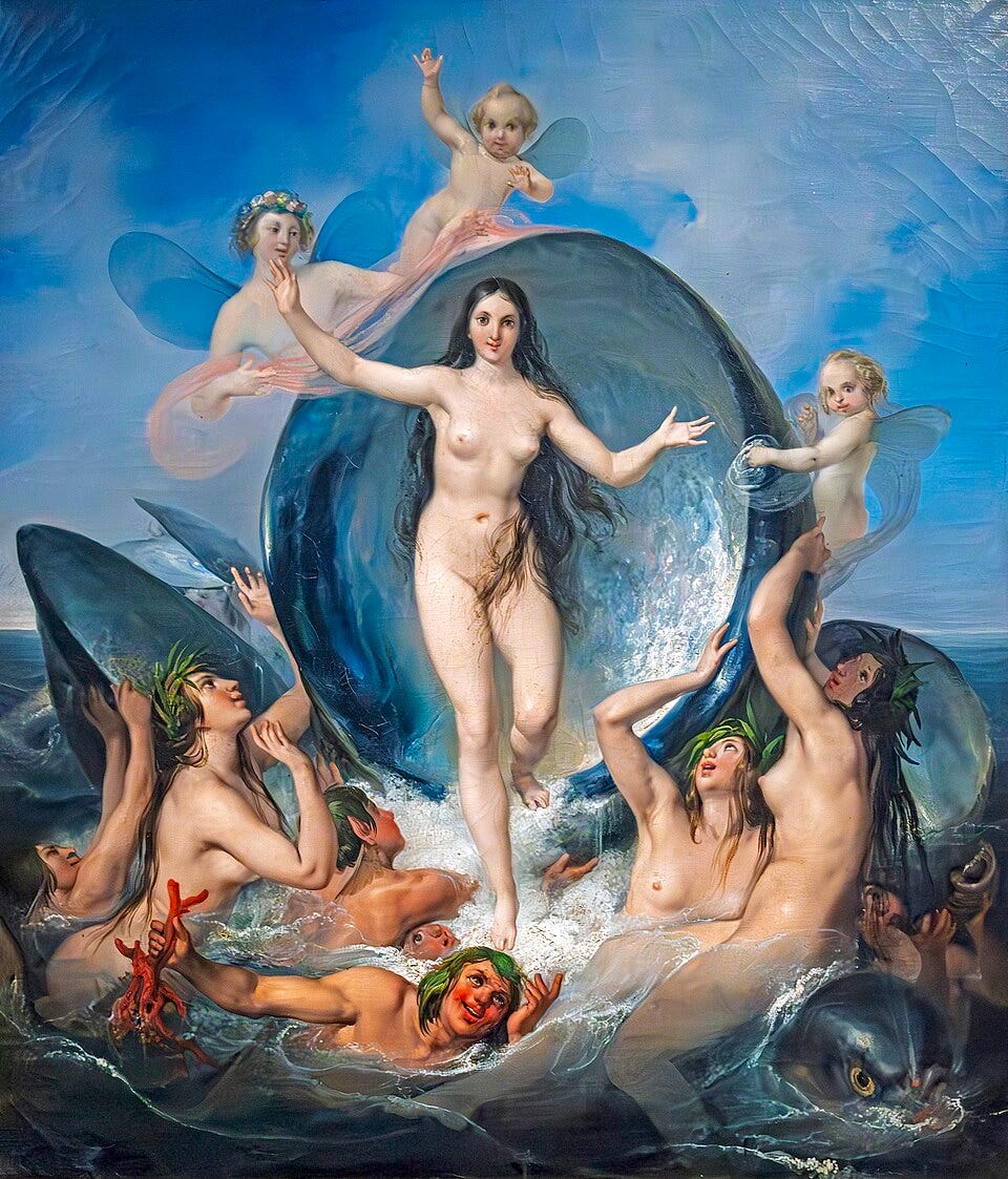 Fichier:(Venice) Venus rising from the sea by Pelagio Palagi - Pinacoteca Egidio Martini.jpg