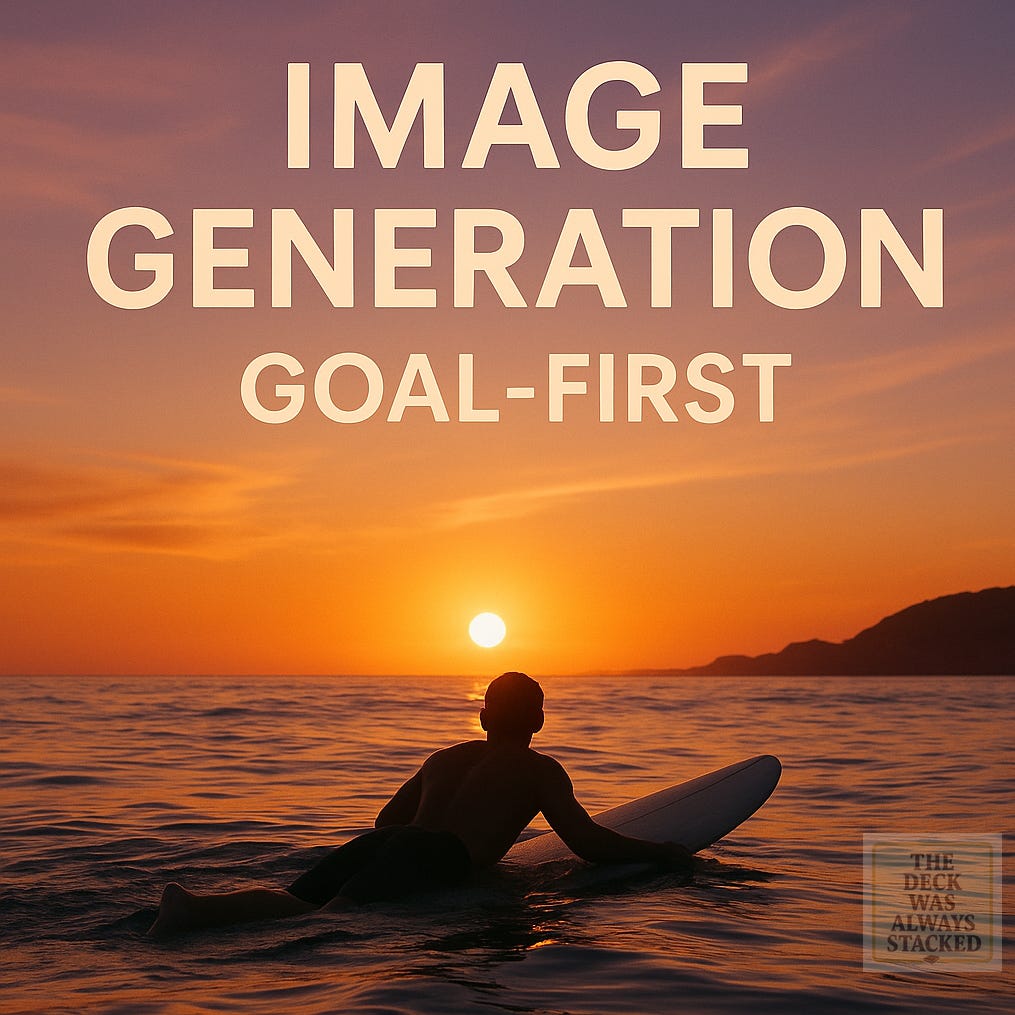 A surfer paddles toward the glowing horizon under faint satellite trails.
