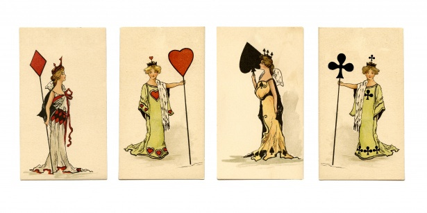 Vintage Playing Cards Queens Free Stock Photo - Public Domain Pictures