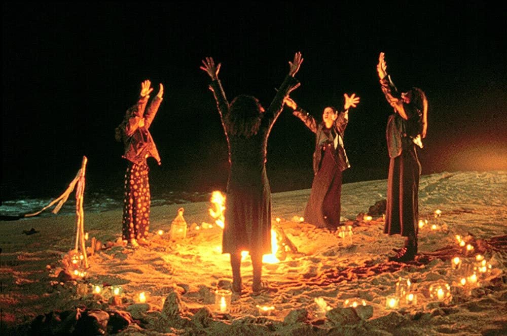 The Craft (1996) - four teenage witches perform a spell at the beach