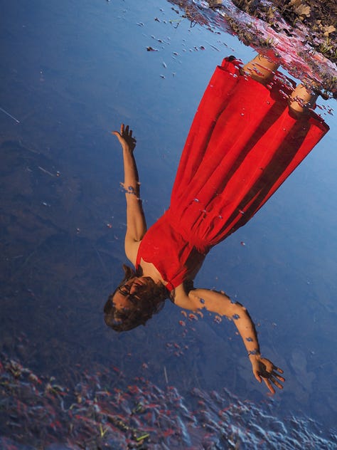 Woman in a Red Dress