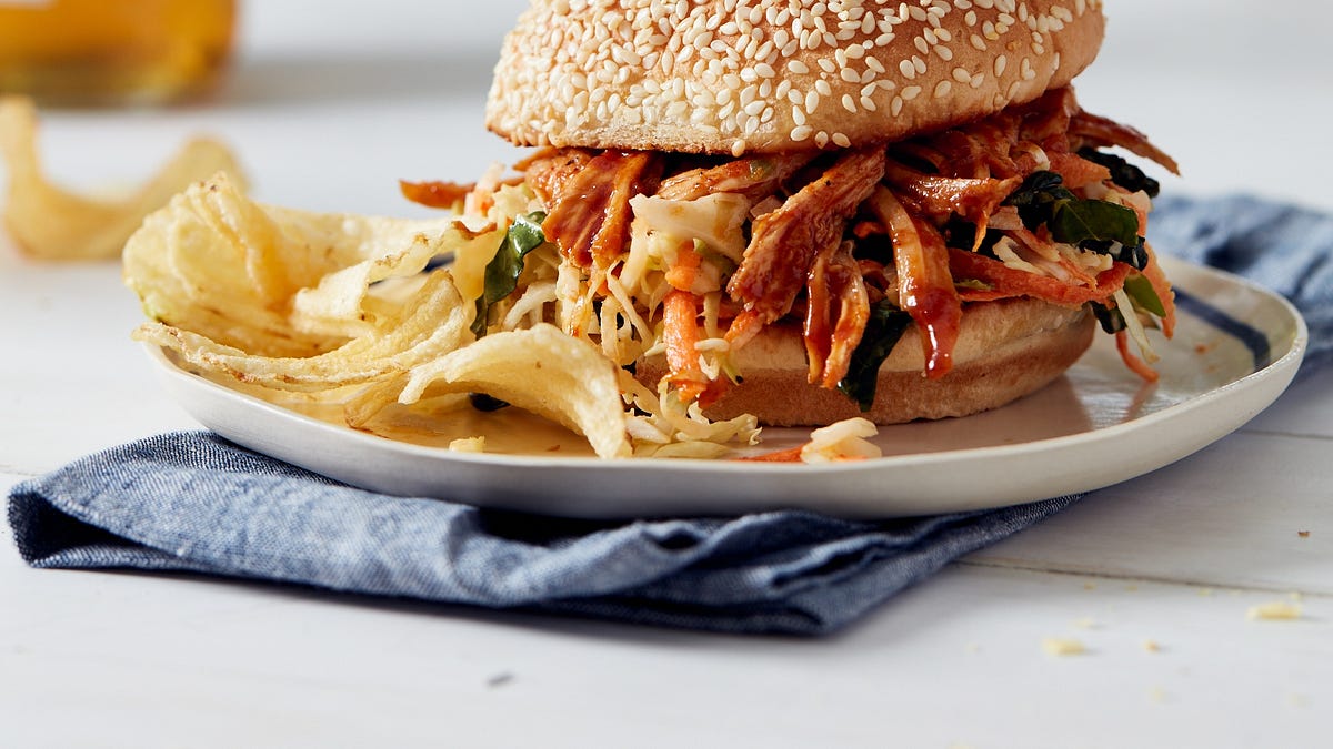 Spicy Barbecue Pulled Chicken  - by Lidey Heuck