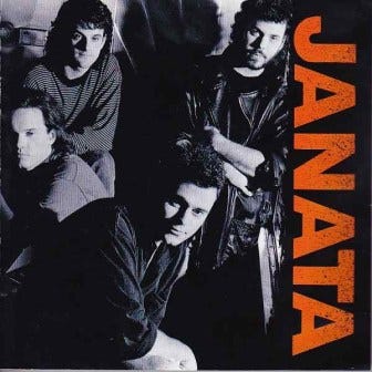 The cover of Janata's self-titled 1990 album. Mike Lustig is at top, right. The cover of Janata's self-titled 1990 album. Mike Lustig is at top, right.