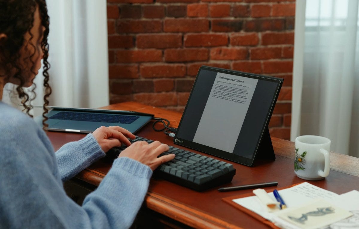 Modos Flow is a 13.3 inch E Ink monitor with a 60 Hz display, open source  firmware, touch & stylus support (crowdfunding) - Liliputing