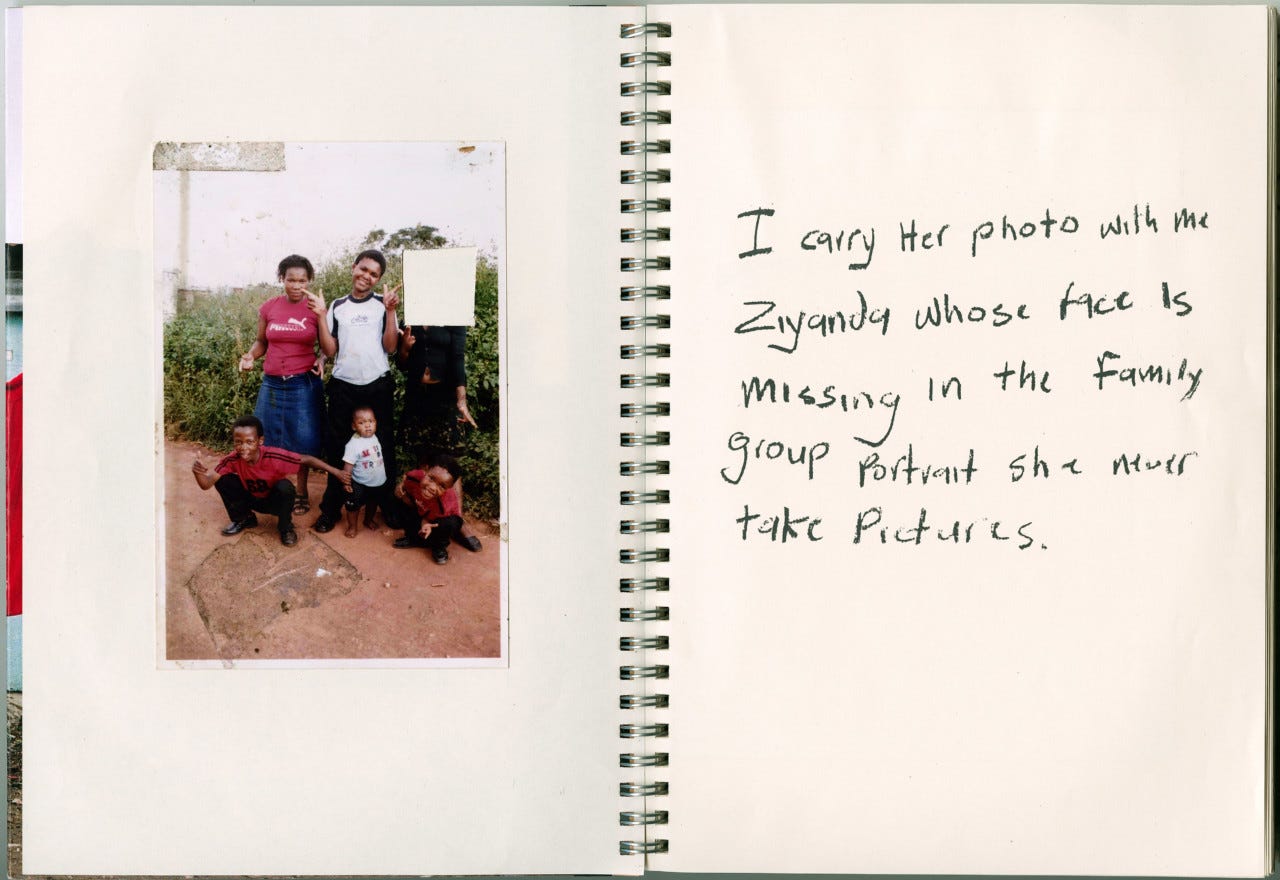 “I carry Her photo with Me.” by Lindokuhle Sobewka
