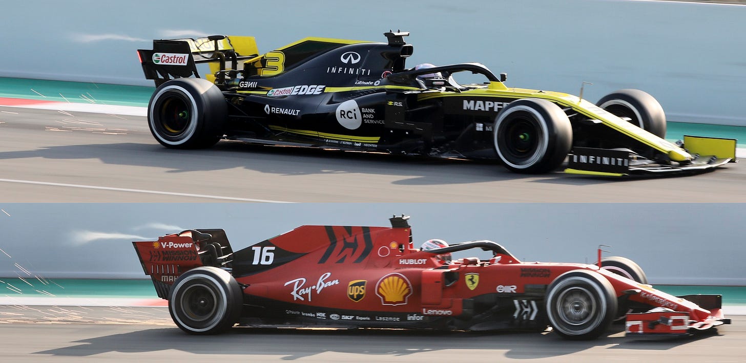 Ferrari rear wing vortex : r/formula1