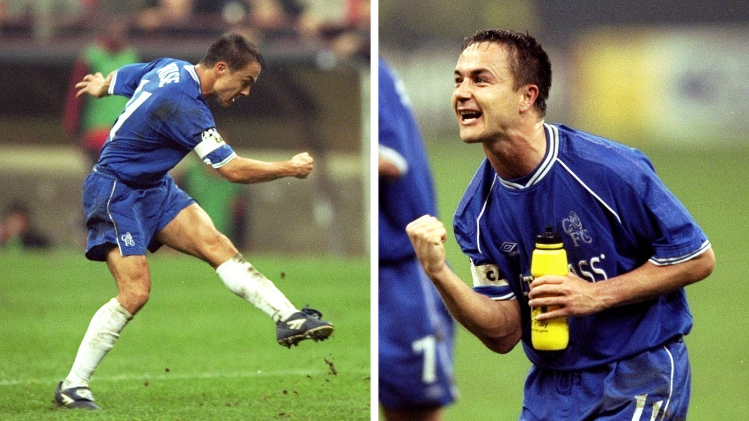 Oh, Dennis Wise!' and other European goals worth singing about | News | Official Site | Chelsea Football Club Oh, Dennis Wise!' and other European goals worth singing about | News | Official Site | Chelsea Football Club