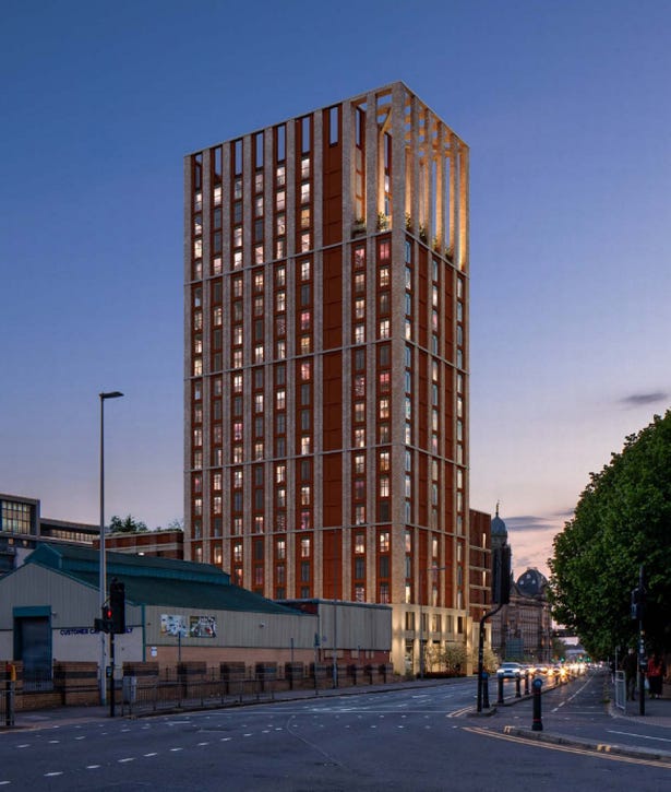 Over 400 co-living studios could be built in Tradeston.