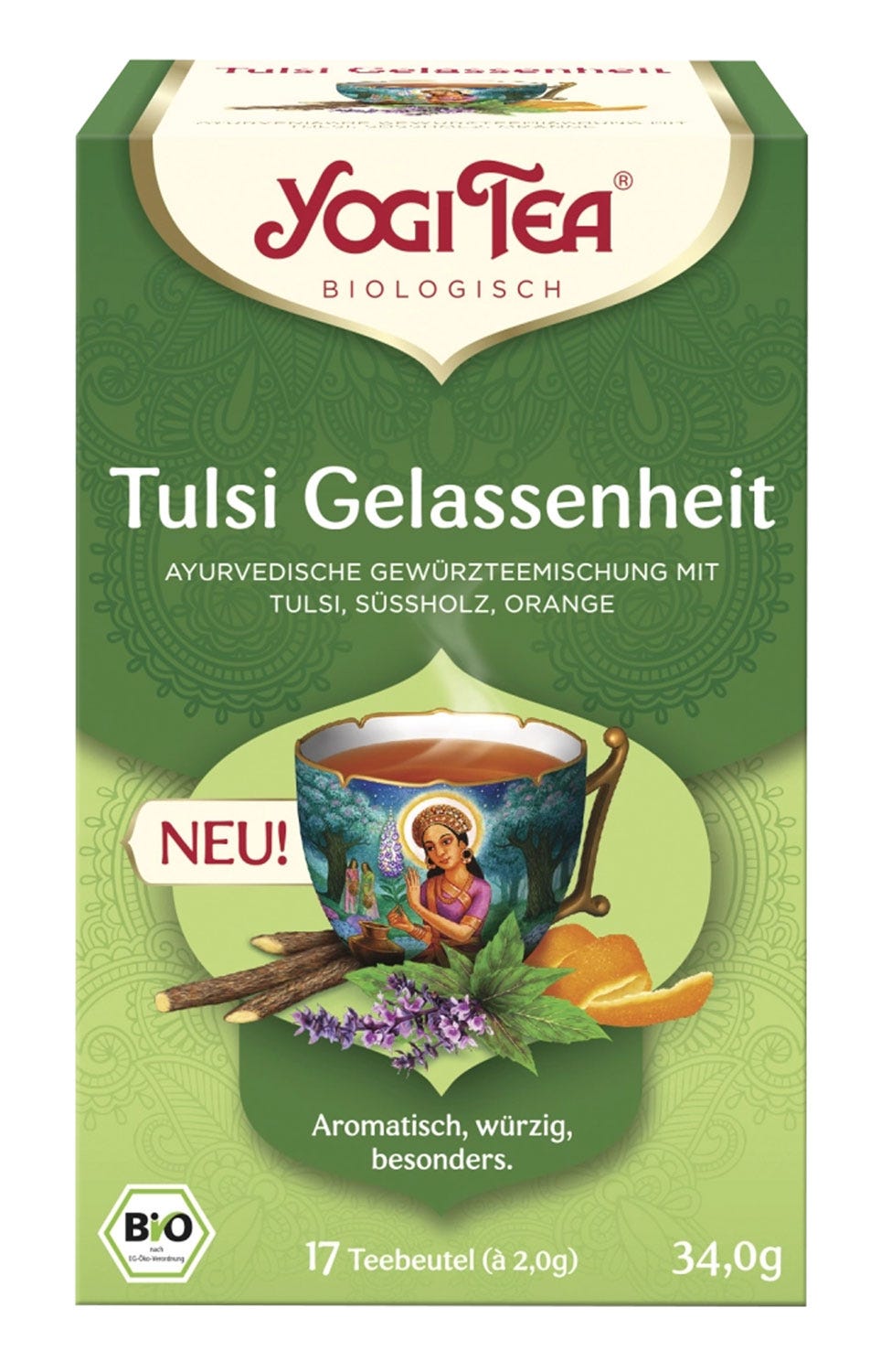 Yogi Bio-Tee »Tulsi Gelassenheit«