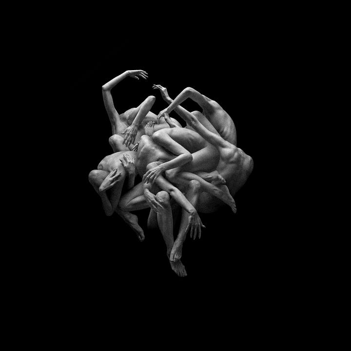 Four pieces from Maria's "Chimére" series, on objkt.com