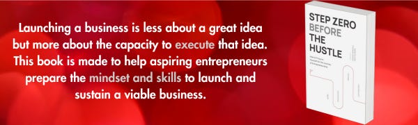 About the book, Step Zero Before the Hustle