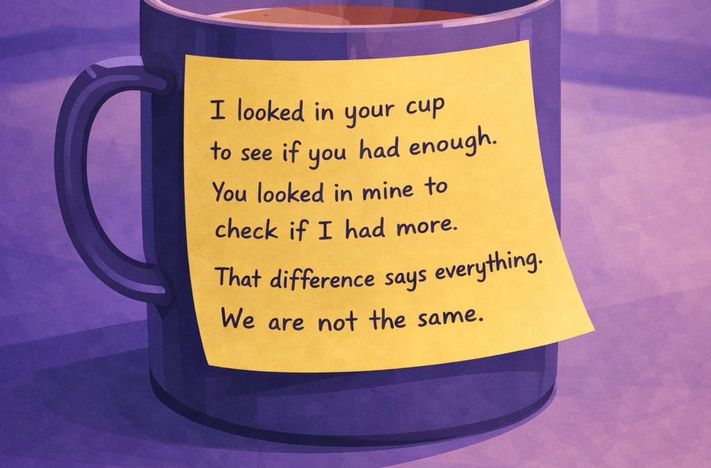 Cover image for I Looked in Your Cup to See If You Had Enough